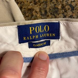 Polo Ralph Lauren flat front khakis 100% cotton